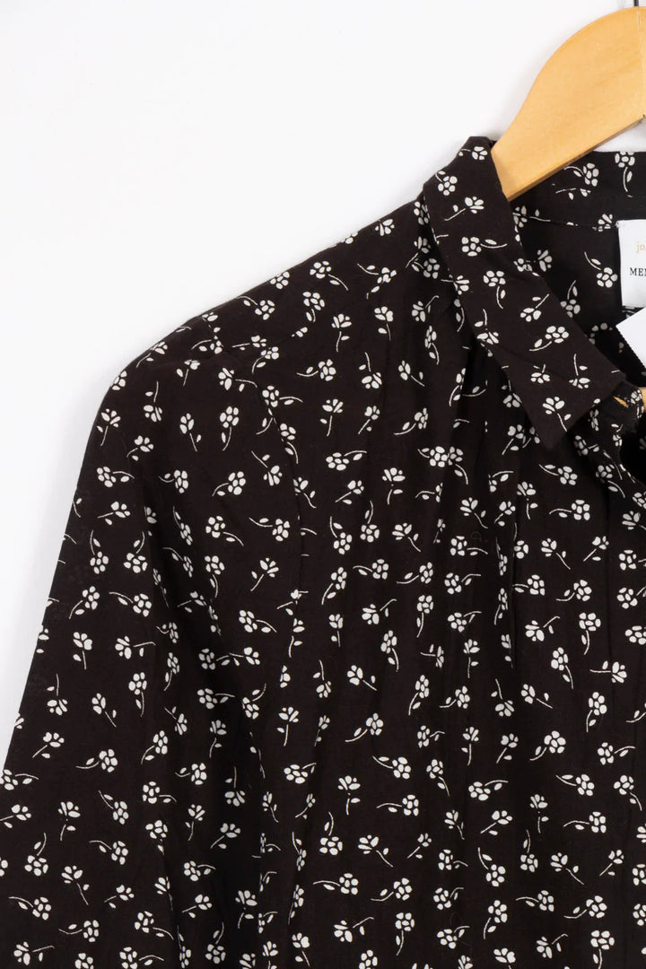 Black floral blouse - Petite Mendigote - S