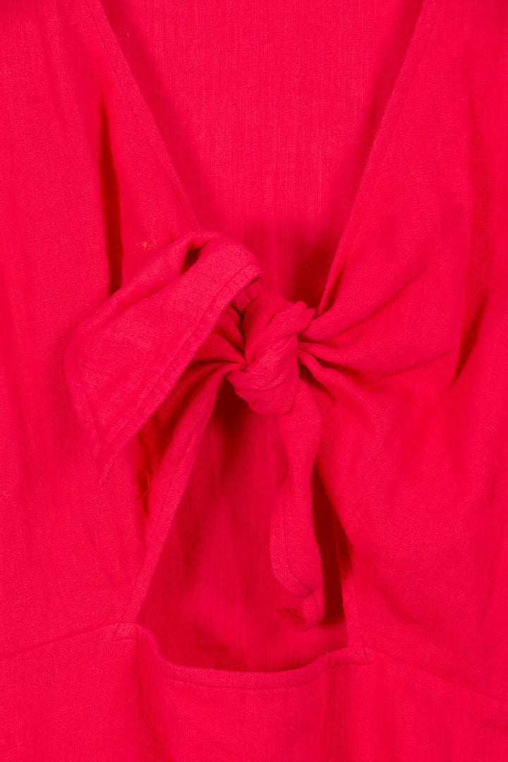 Long pink dress - S