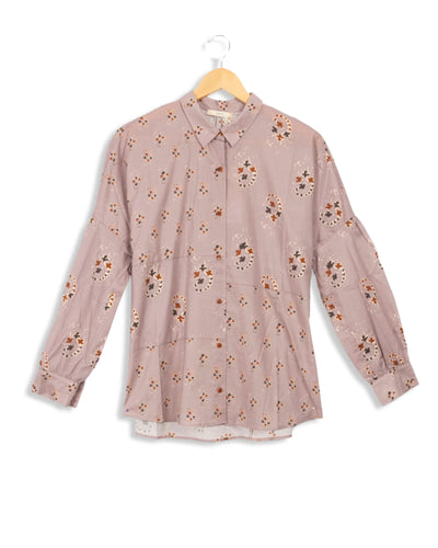 Chemisier mauve  - S