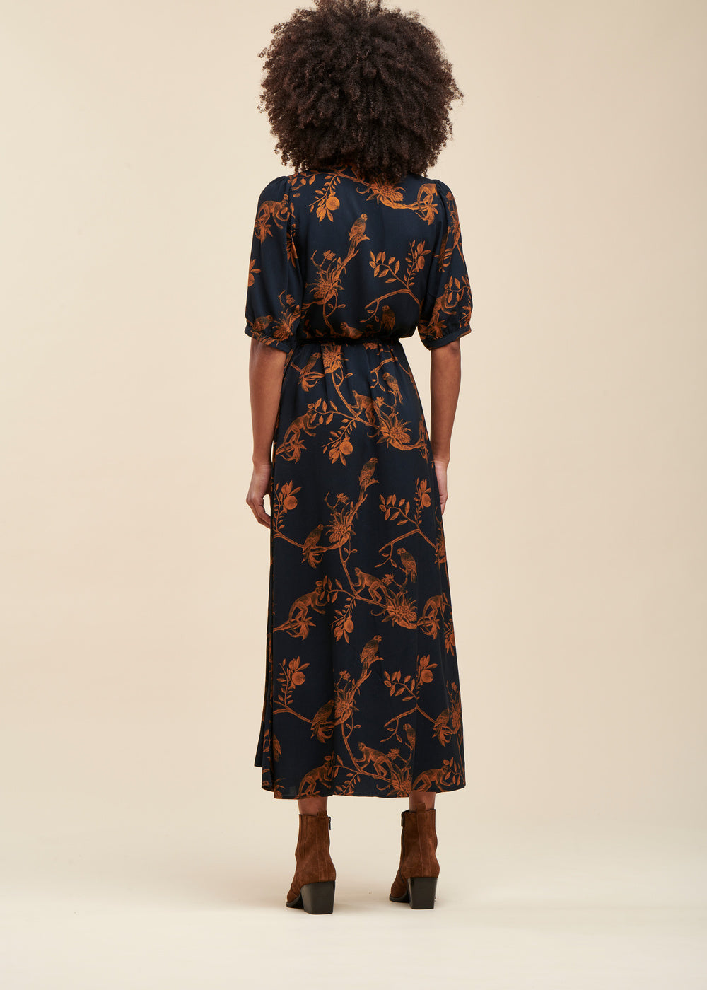 Robe portefeuille fleurie - 40