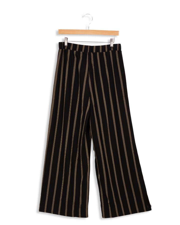 Black striped pants - La Fée Maraboutée