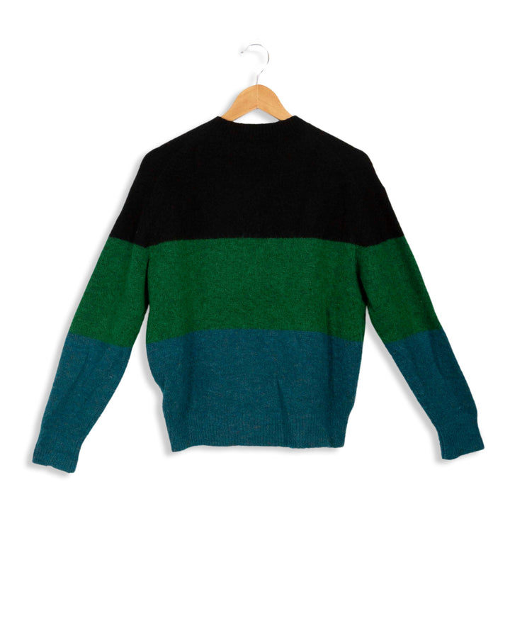 Soeur grün gestreifter Pullover – T1