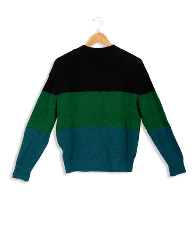 Pull vert à rayure Soeur - T1