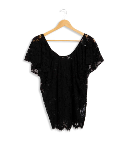Top en dentelle noir Claudie Pierlot - T2