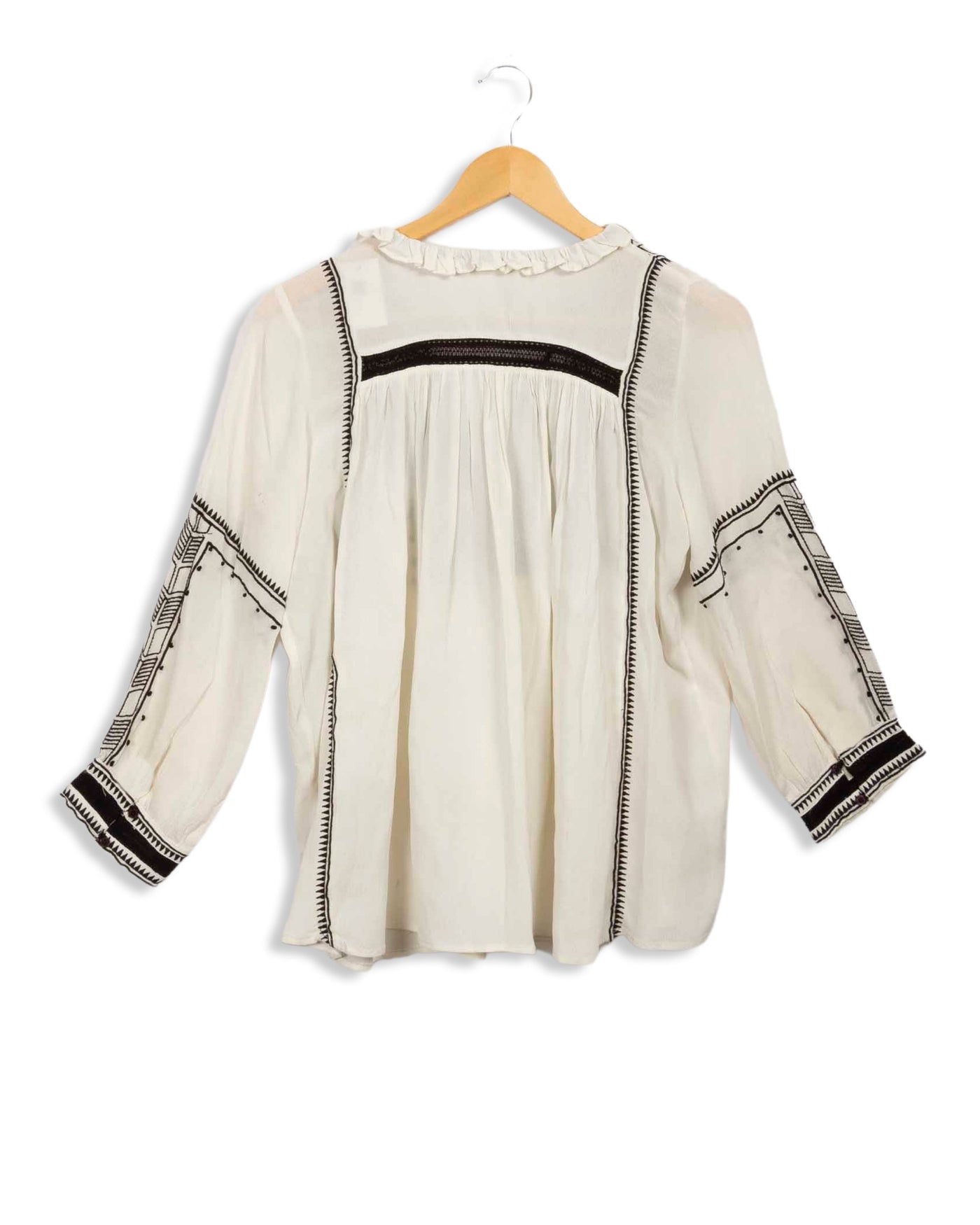 Blouse Bemma blanche à motif éthnique Ba&sh - T1