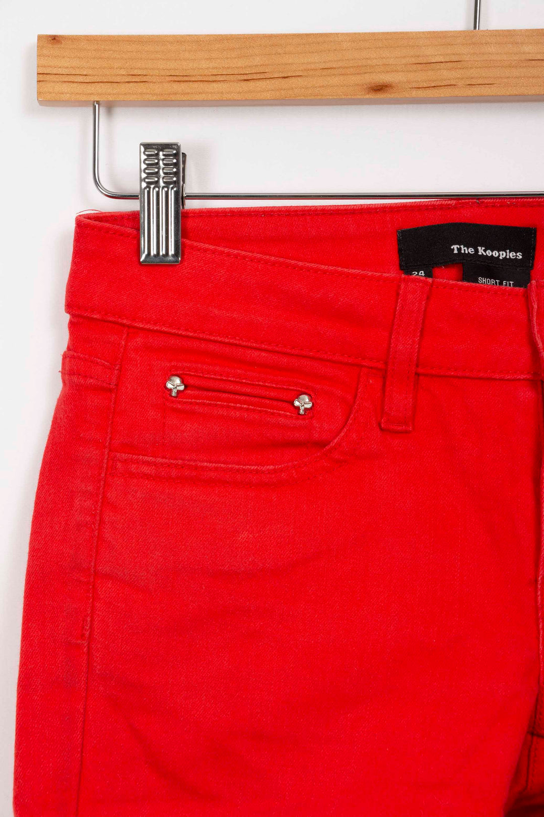 Rote Short-Fit-Jeans The Kooples - [24-25]