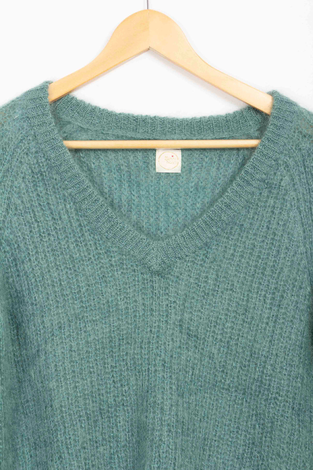 Water green chunky knit sweater Des petits Hauts - T1