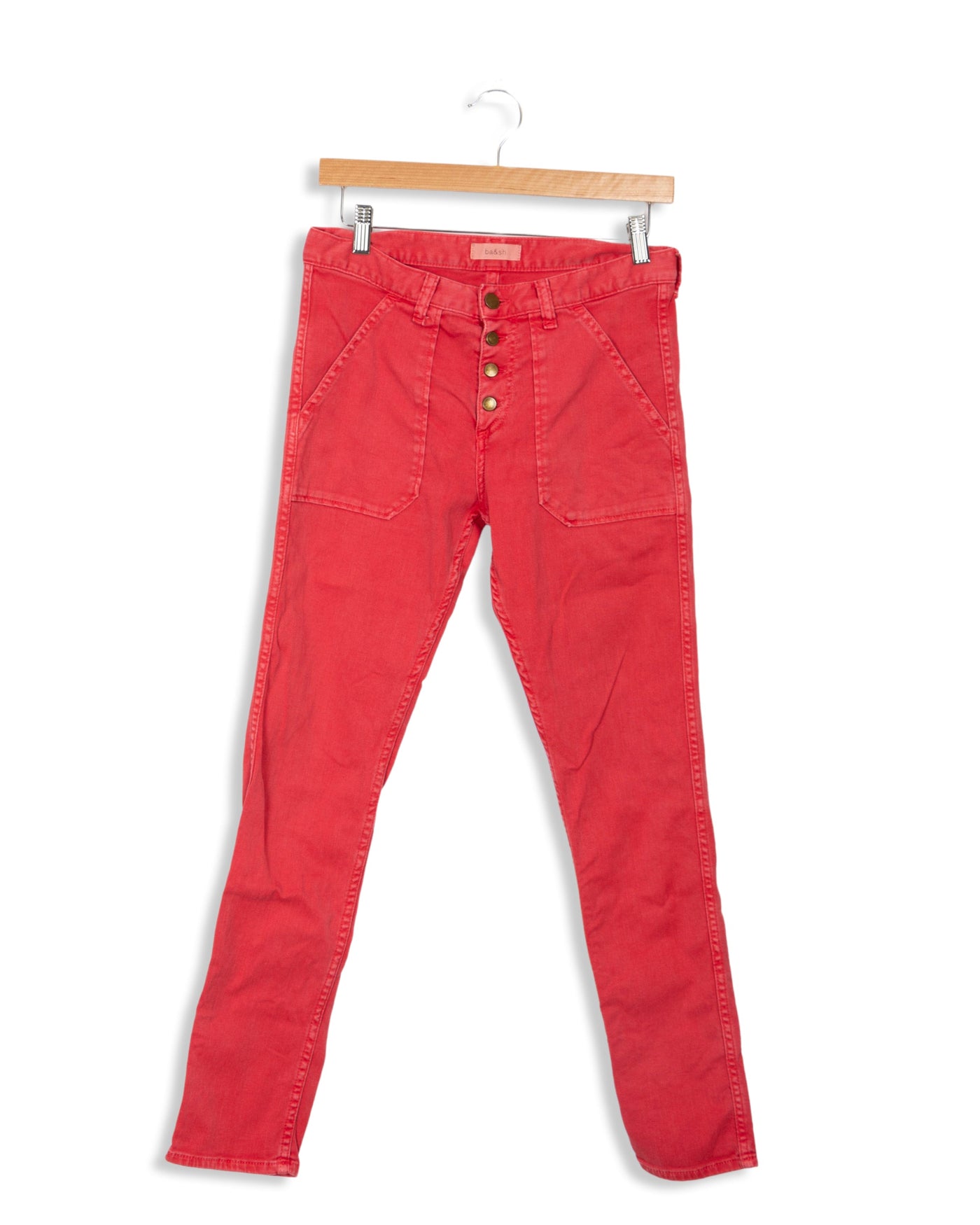 Jean rouge slim ba&sh - XS