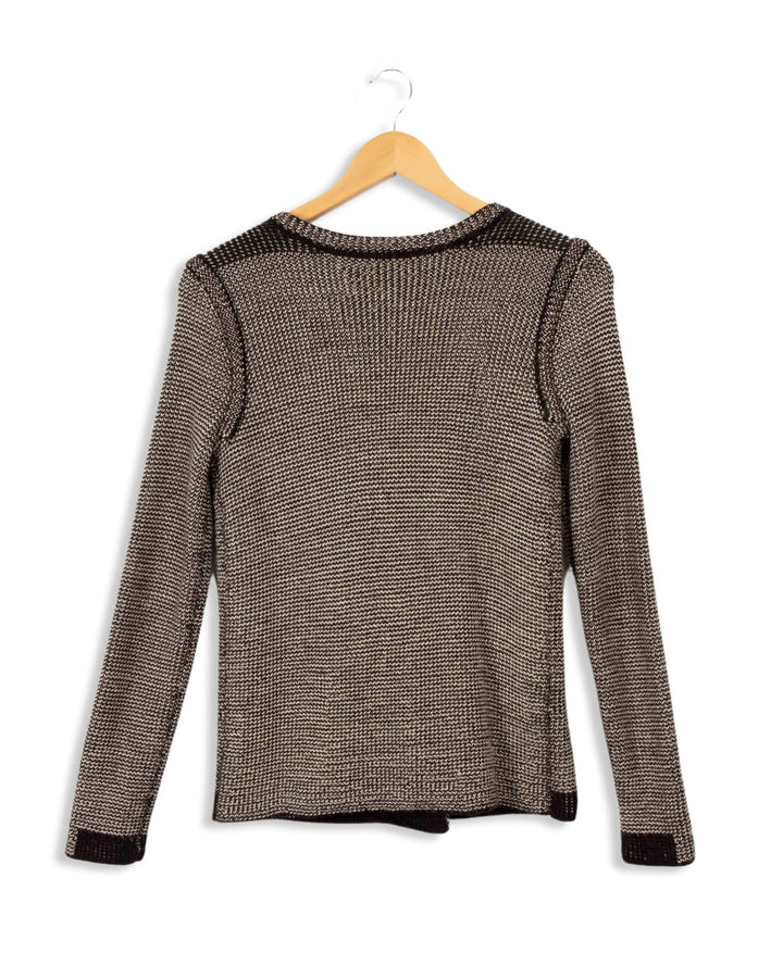 Comptoir des Cotonniers gray double-breasted cardigan - S