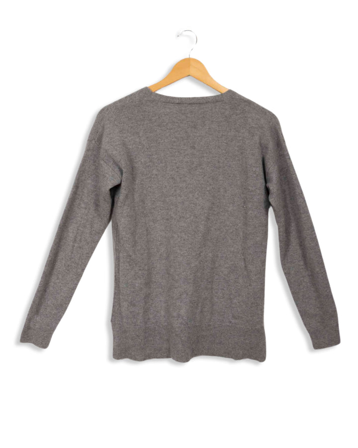 Gray cashmere V-neck sweater Comptoir des Cotonniers - S