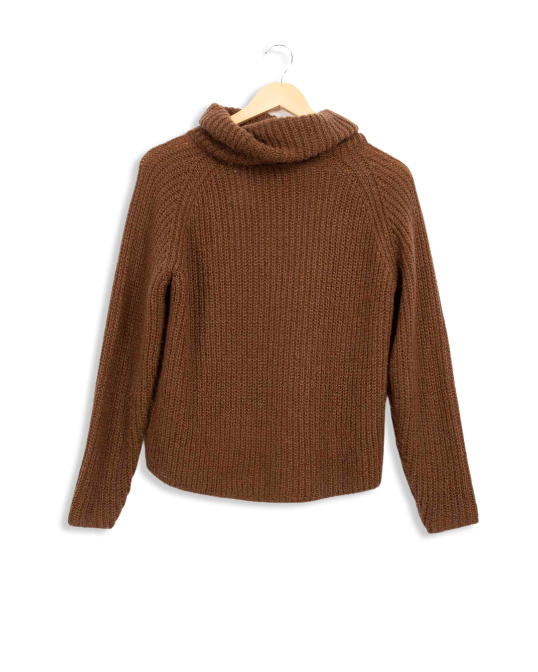 Brown turtleneck sweater La Fée Maraboutée - XS