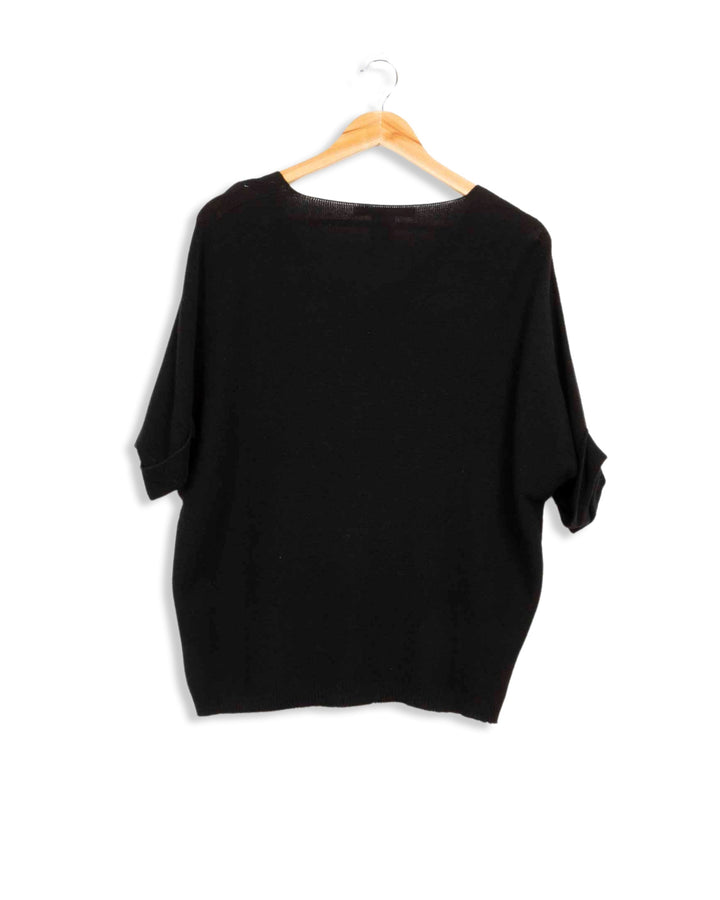 Light black sweater La Fée Maraboutée - T1