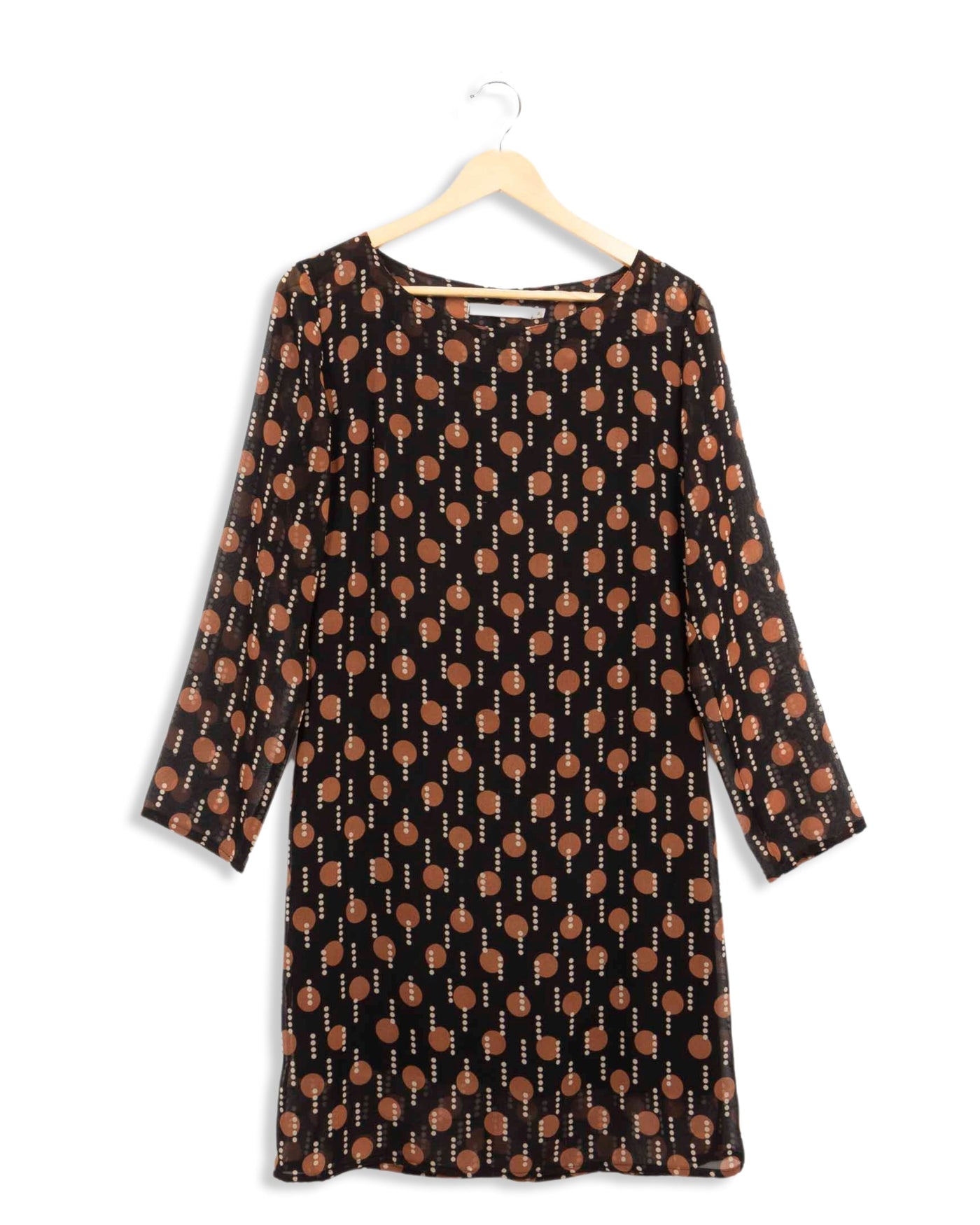 Robe noire à motifs La Fée Maraboutée - 36