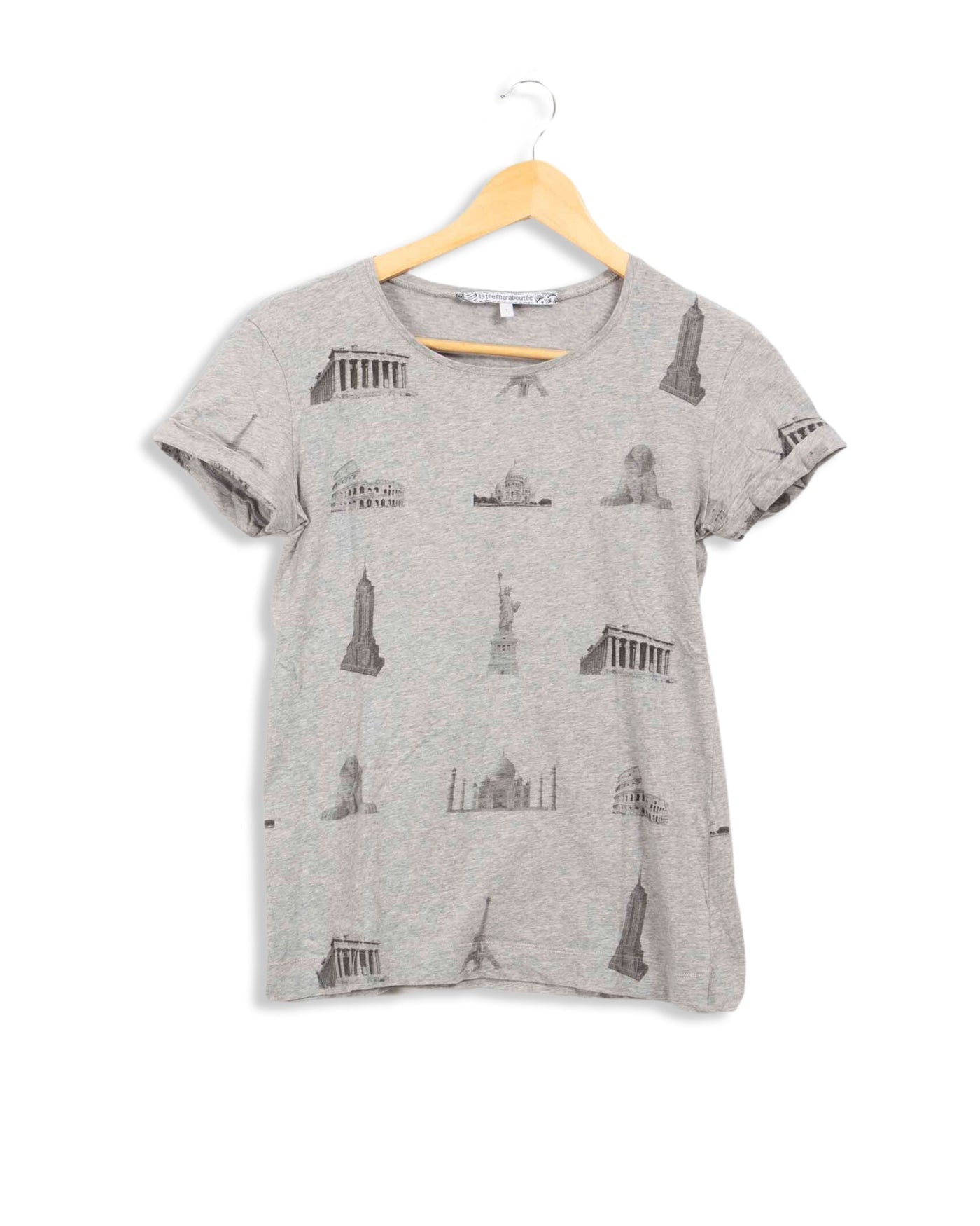 T-shirt gris La Fée Maraboutée - T1