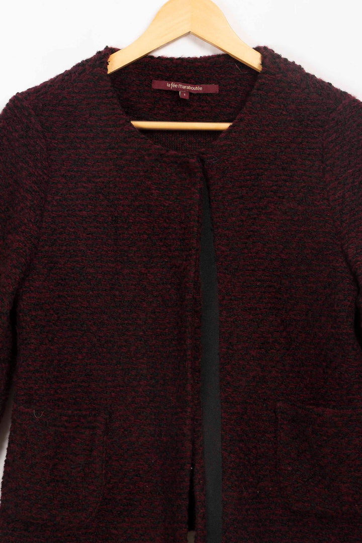 Burgundy jacket La Fée Maraboutée - T1