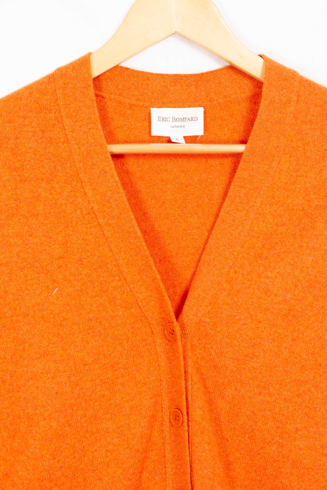 Orangefarbene Strickjacke von Eric Bompard – L