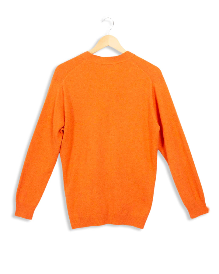 Orangefarbene Strickjacke von Eric Bompard – L