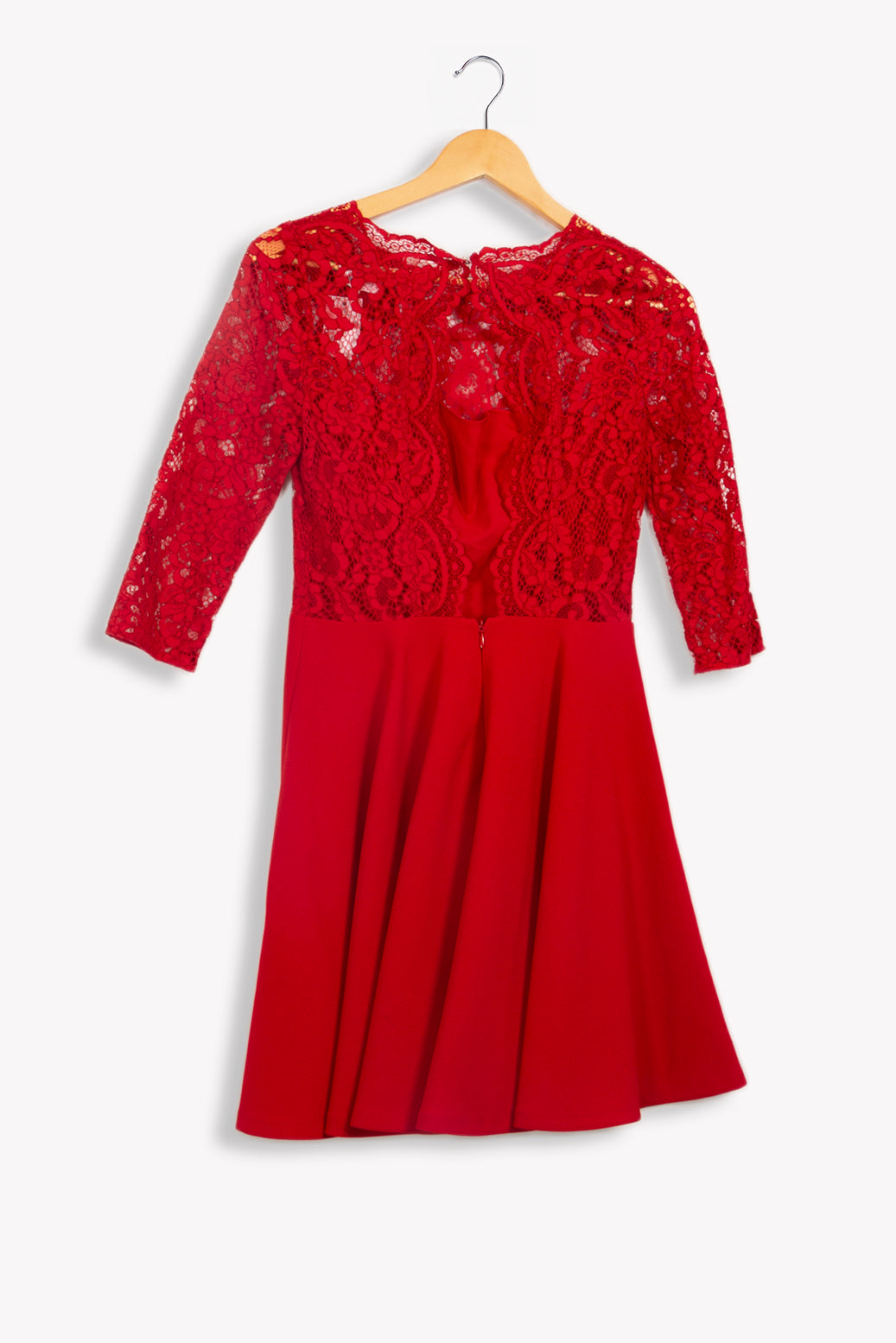 Robe rouge manches longues - 36