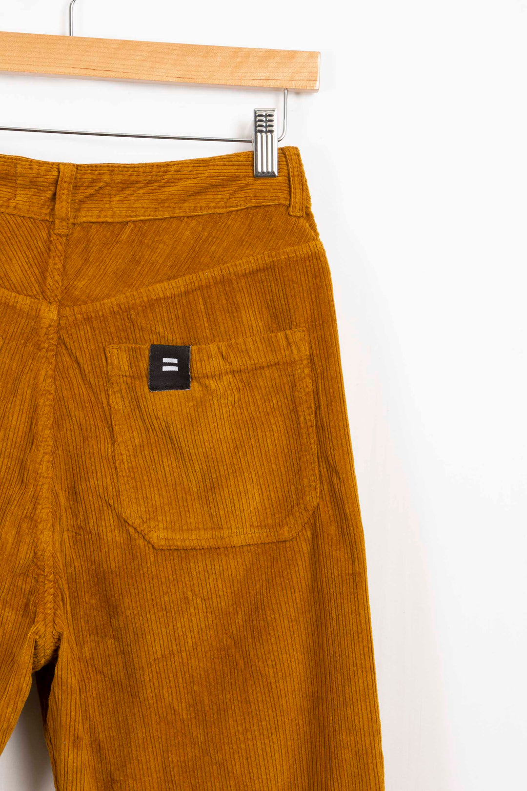 Mustard Ribbed Flare Pants Paris - 38