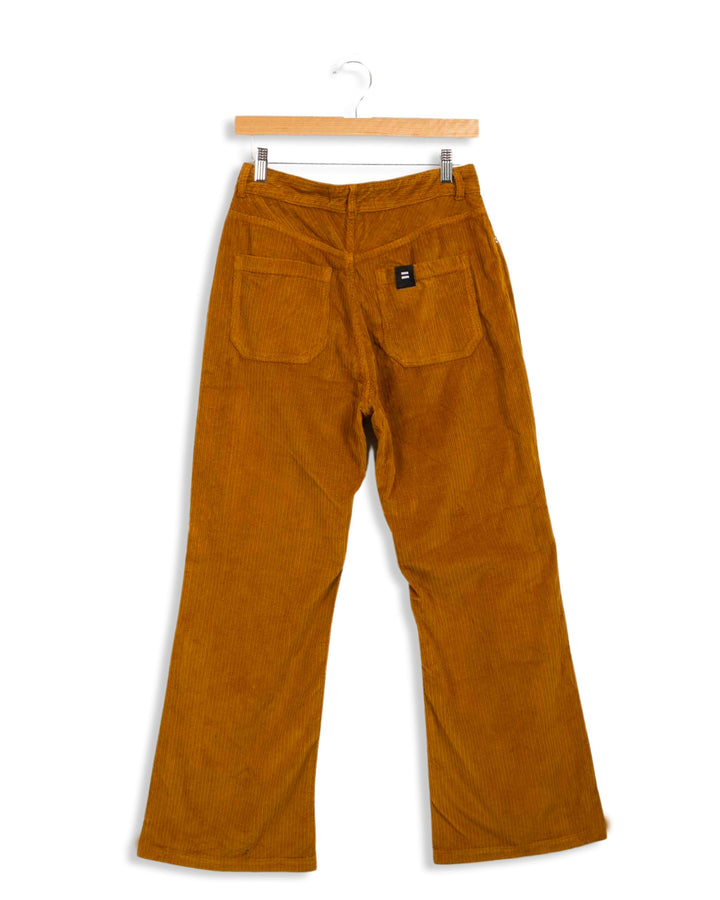 Mustard Ribbed Flare Pants Paris - 38