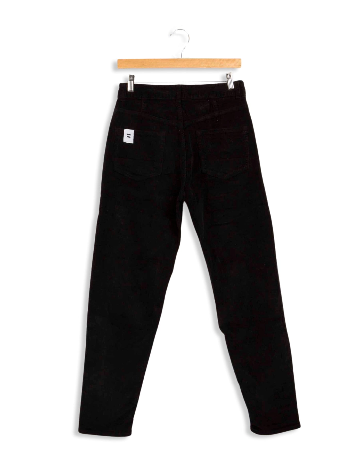 Pantalon Mom Noir Côtelé Paris - 38