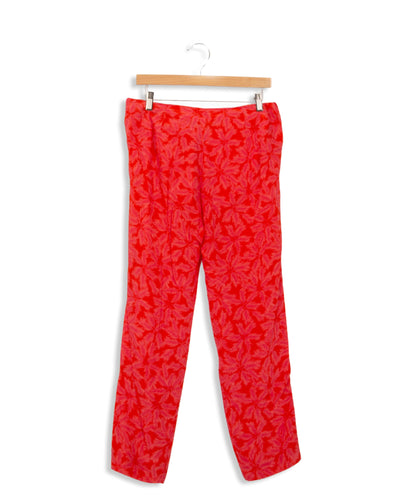 Pantalon rouge à motifs Comptoir des Cotonniers - 40