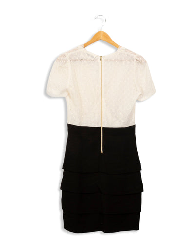 Robe blanche et noire Sandro - T1