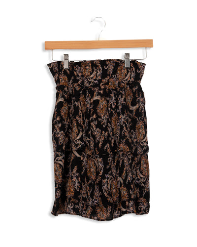 Jupe noir à motif ZAPA - 36