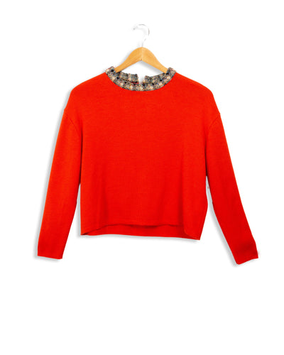 Pull rouge classique Et Paris - 34