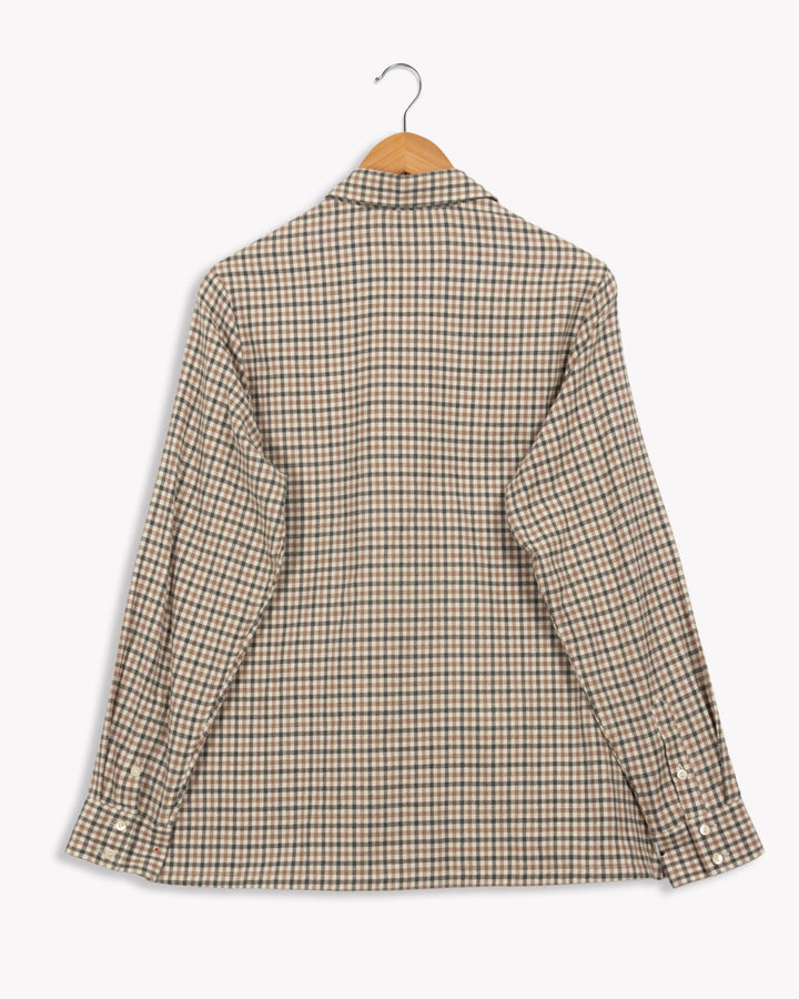 Cassia gingham flannel shirt - 36
