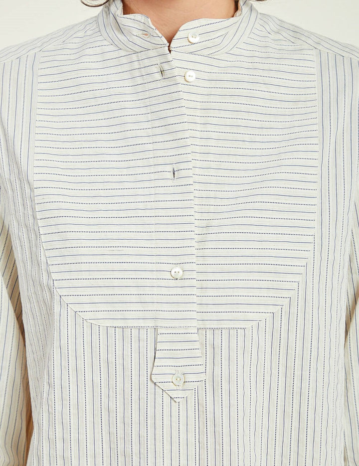 Beige striped shirt - 34