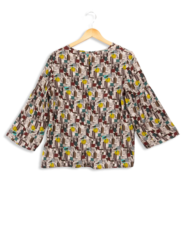 Geometric patterned blouse - 42