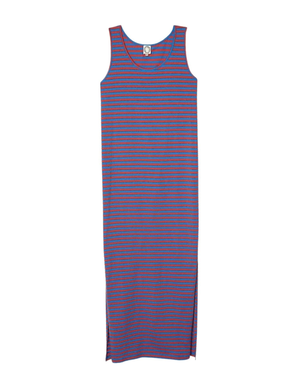 Robe Chandrika à rayures bleues et rouges - XS