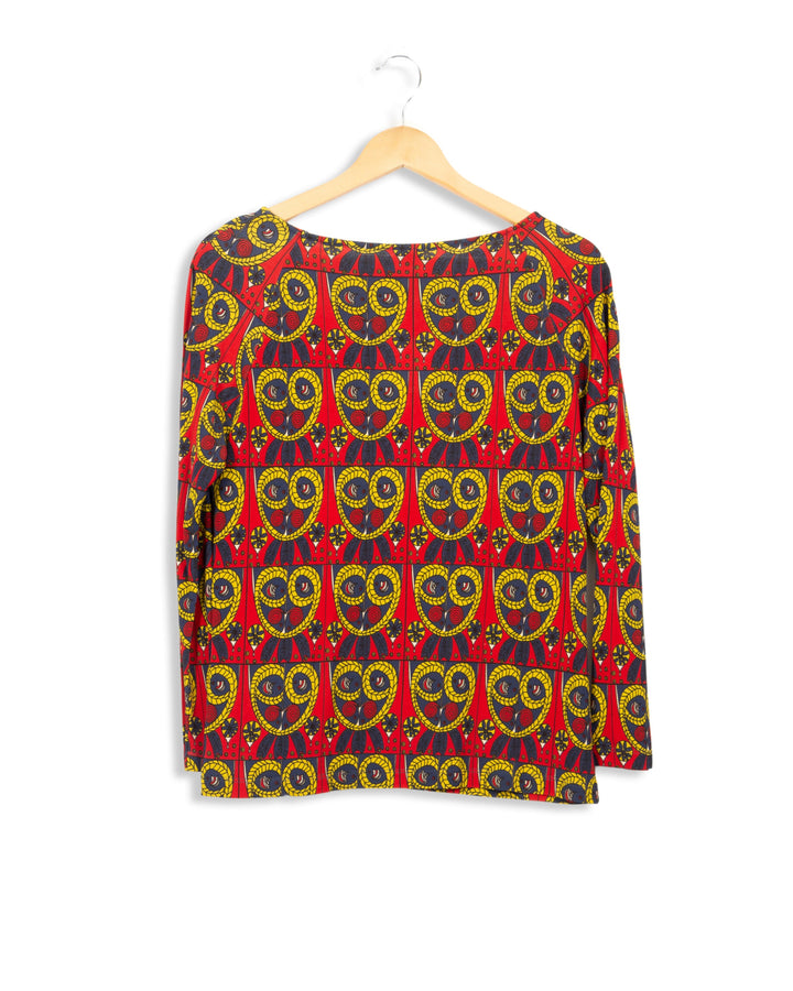 Multicolored patterned blouse - 36