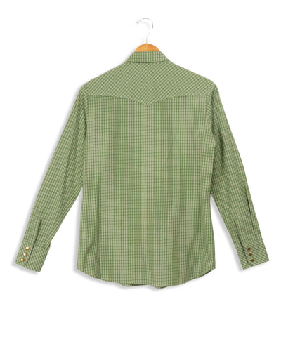 Chemise verte à carreaux - 38