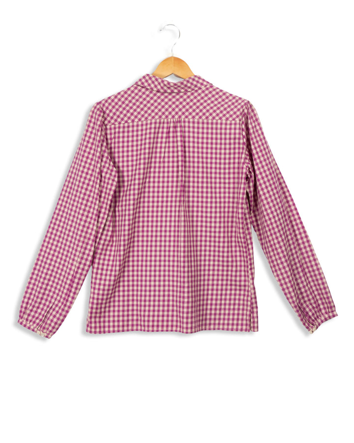 Chemise violette à carreaux - 36