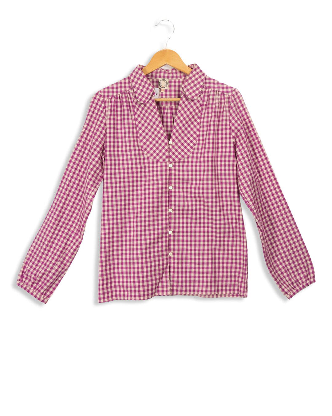 Chemise violette à carreaux - 36