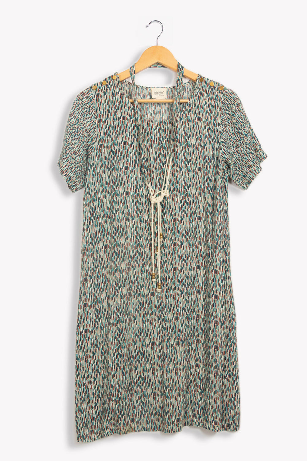 Robe multicolore bleue - M