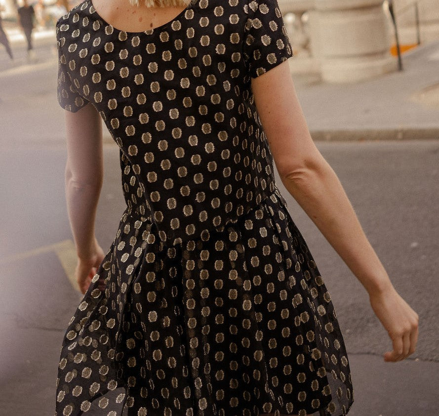 Pauline skirt with golden polka dots - 36