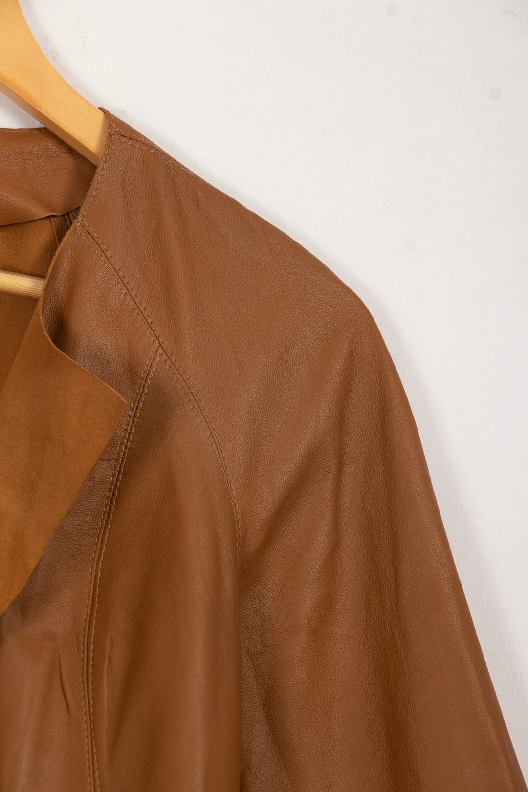 Light brown leather jacket - 40