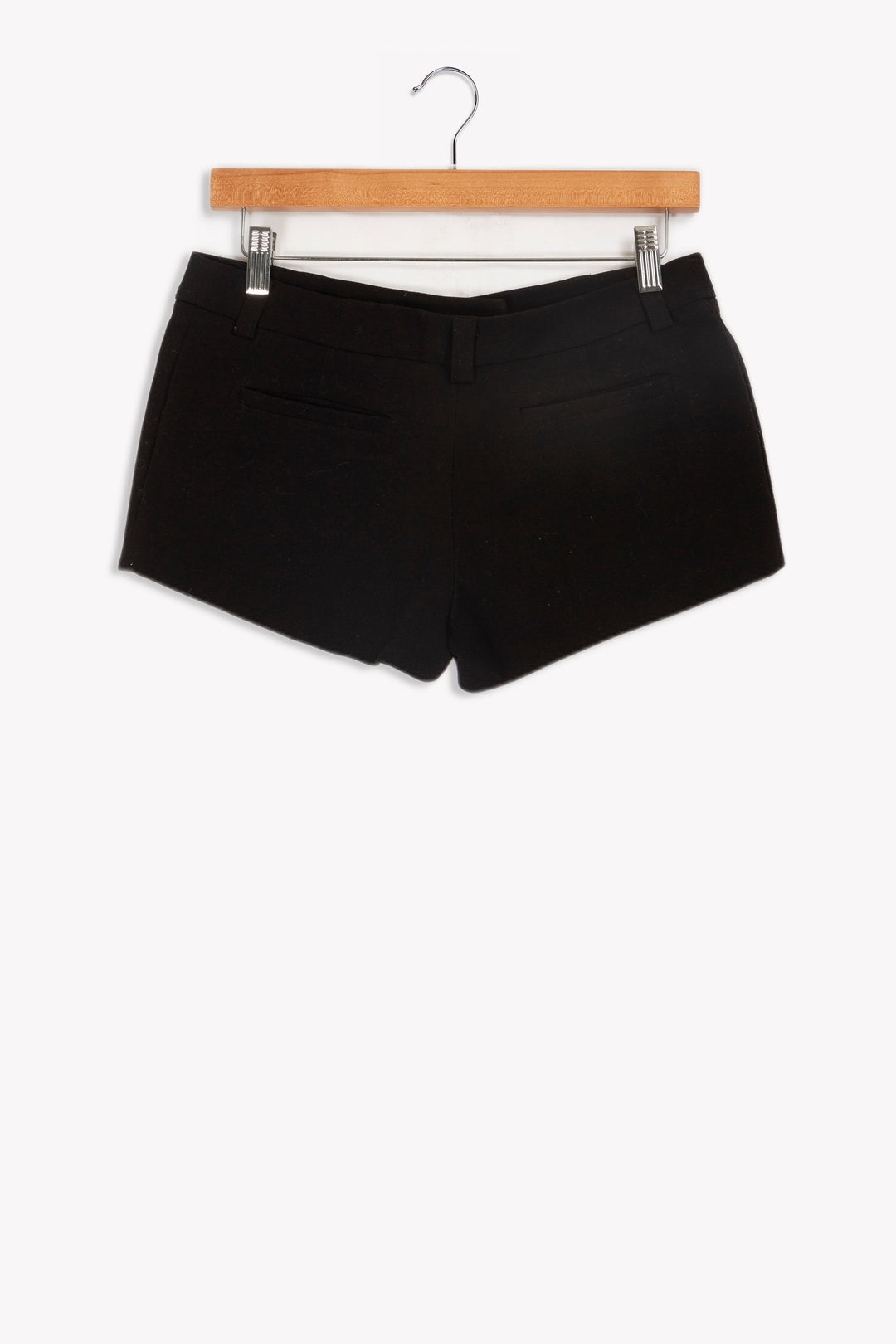 Black mini shorts