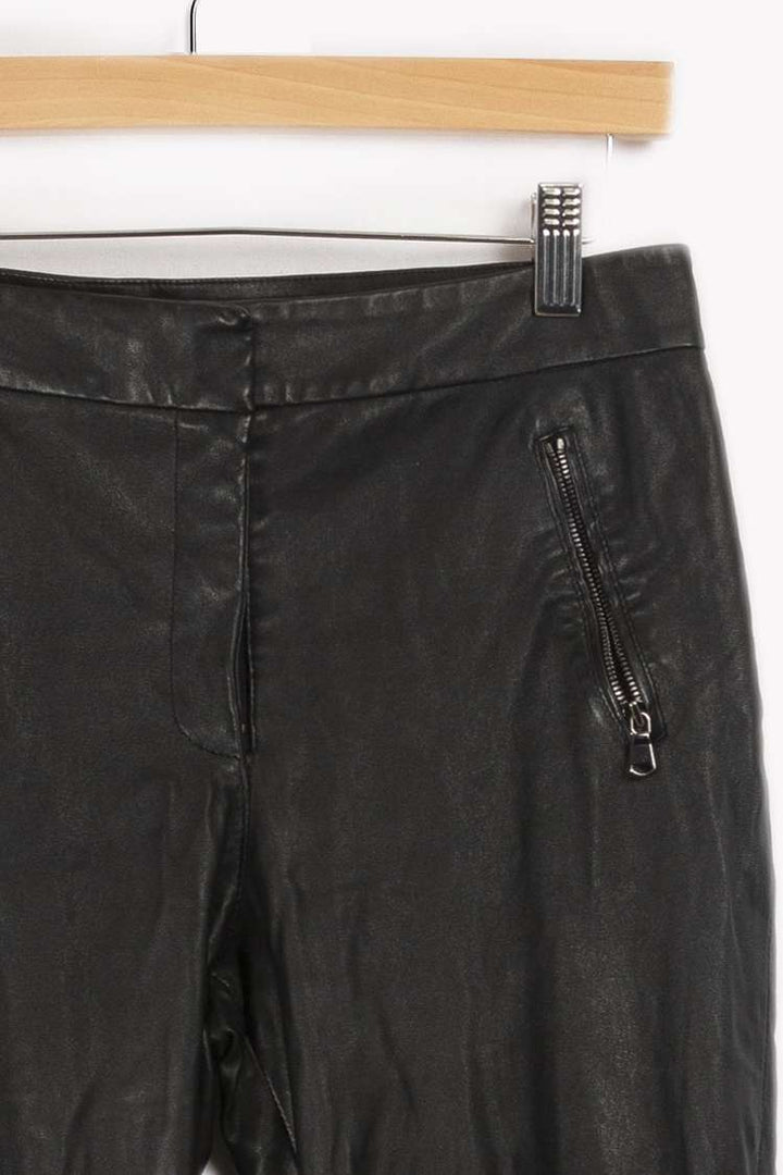 Black leather pants - S/36