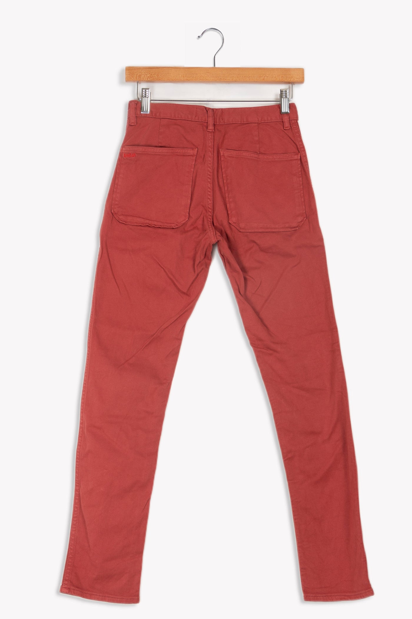 Jean rouge terne