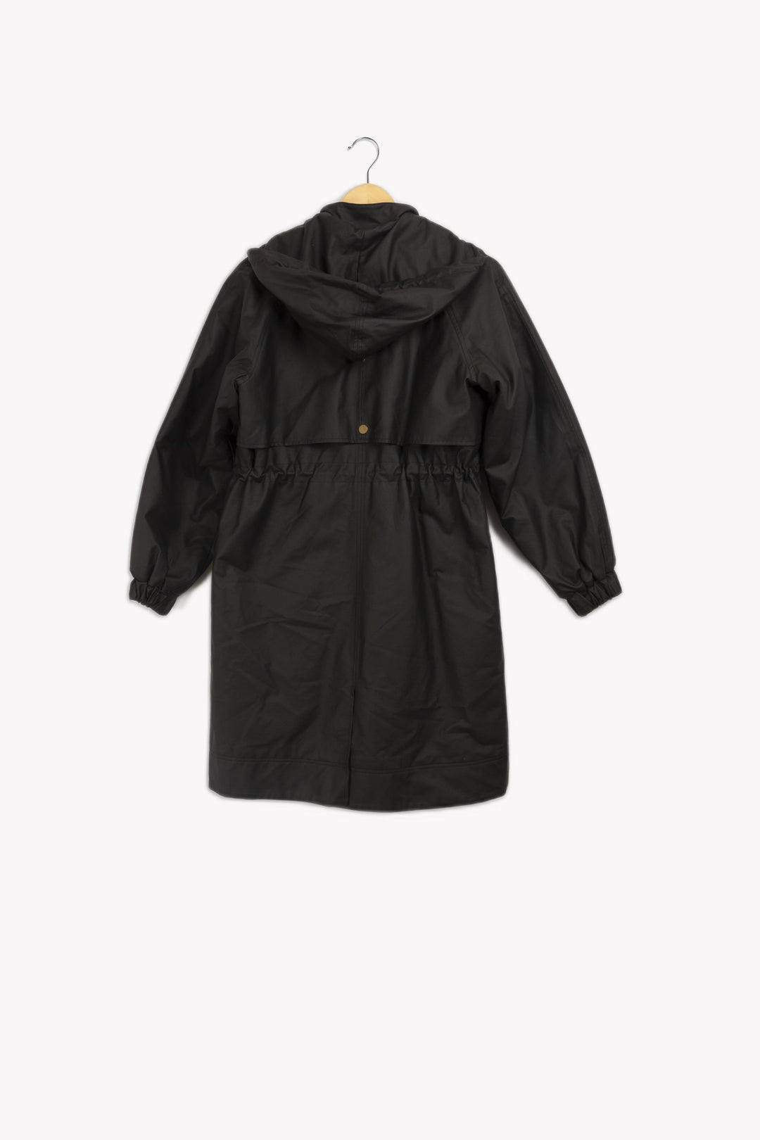 Black hooded coat - 36