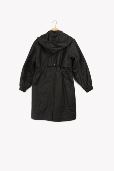 Manteau noir à capuche - 36