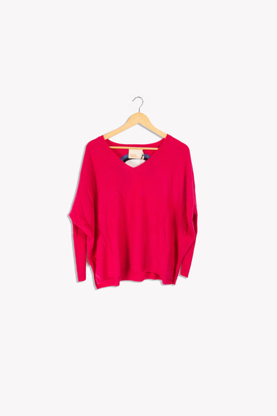 Poncho magenta - S
