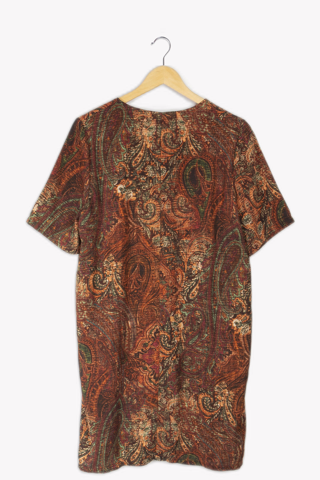 Patterned terracotta dress - 38