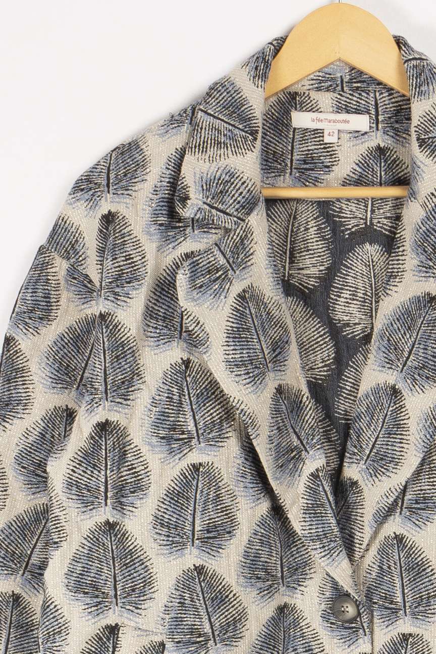 Long patterned jacket - 42