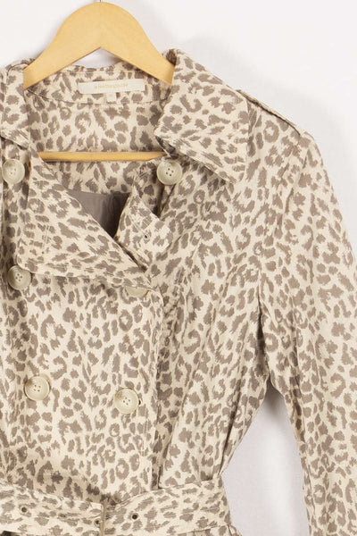 Veste longue à motifs léopard - 36