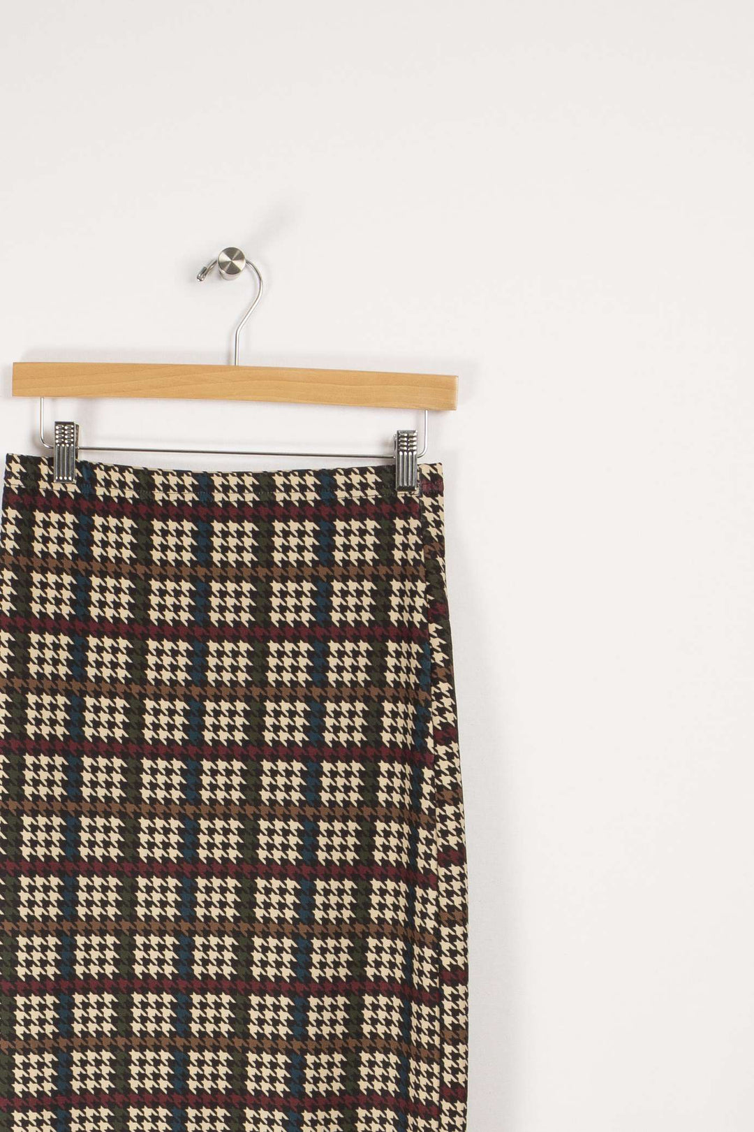 Mid-length checked skirt - Size 38